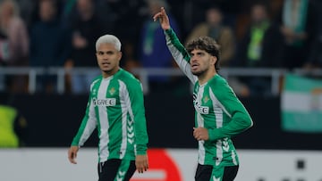 Abde, tras marcar un gol.