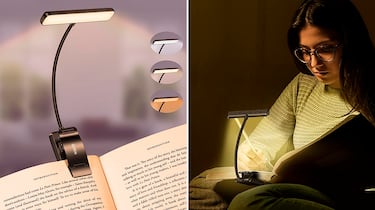 La luz de lectura con pinza para leer en la cama sin dañar tus ojos