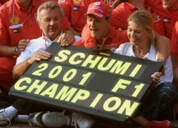 2001. Cuarto título F1 y segundo en la era Ferrari.Gran premio de Hungría.