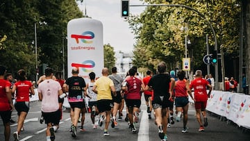 Los corredores afrontando la calle Serrano