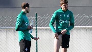 Gerson se une en la enfermería a Matic, Camus y Jon Ander