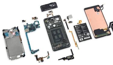 Desmontan el Google Pixel 2 XL, un móvil complicado de reparar