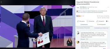 Facebook: Los números del segundo debate presidencial