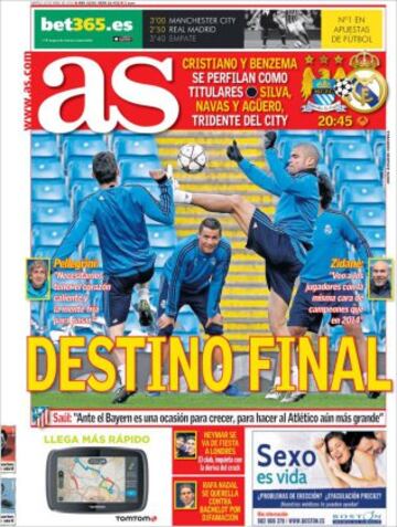 Portadas de la prensa mundial