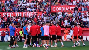 Entrenamiento del Sevilla.