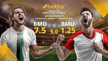 Borussia Monchengladbach vs. Bayern Múnich: horario, TV, estadísticas, clasificación y pronósticos