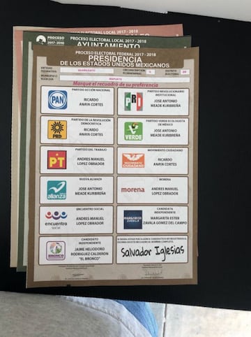 El futbol no quedó de lado durante la elección presidencial