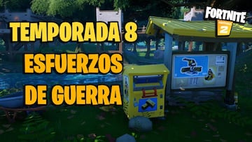 Esfuerzos de Guerra Globales en Fortnite Temporada 8: &iquest;qu&eacute; son y d&oacute;nde est&aacute;n?