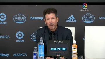 Simeone: "Sufrimos en el primer tiempo, buscaremos soluciones"