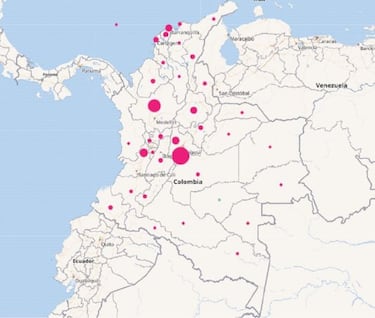 Mapa de casos y muertes por coronavirus por departamentos en Colombia: hoy, 17 de junio