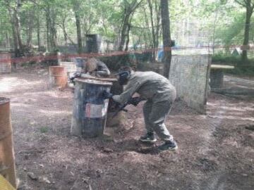 Hoy ha sido una jornada diferente para los jugadores del Celta ya que se han enfrentado en una divertida partida de paintball.
