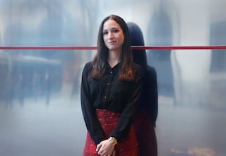 DVD 1304. 02/02/26. La periodista y politóloga Estefanía Molina en el Museo Reina Sofía de Madrid.
JAIME VILLANUEVA