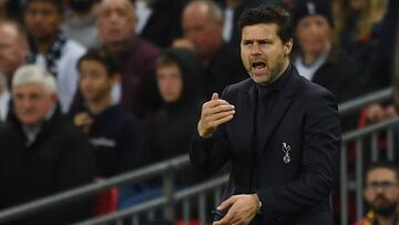 El entrenador de Tottenham Mauricio Pochettino en un partido del grupo B de la Liga de Campeones entre Tottenham Hotspur y FC Barcelona, en Londres.