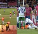 Un petardo deja totalmente KO a un portero en la Libertadores