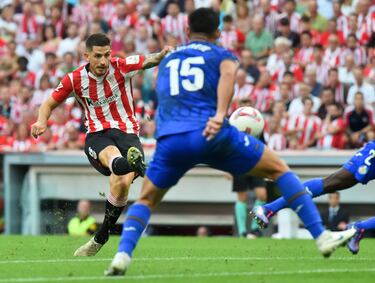 El navarro fue el primer goleador de esta temporada, en laLiga EA Sports. En un equipo en el que los hermanos Williams y Guruzeta son los grandes artífices del gol, Sancet siempre se cuela con goles soberbios, como el que le hizo al Getafe.