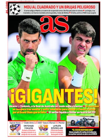 Las portadas de AS de enero