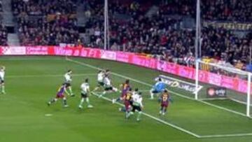 Pedro marcó en el minuto 2 en posible fuera de juego