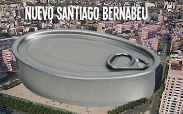 Los memes de la Champions no tienen piedad con las obras del Bernabéu ni con el Atleti 