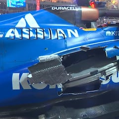 Boquete para Carlos Sainz, sanción y abandono