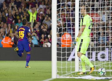 2-0. Paulinho celebró el segundo gol.