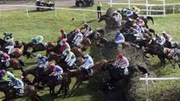 <b>LA CARRERA MÁS DURA DEL MUNDO. </b>En el Grand National, que se disputa esta tarde en Aintree, aproximadamente la mitad de los caballos no consigue llegar a la meta.