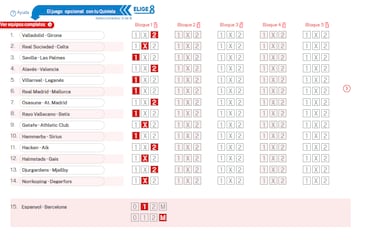 Pronóstico de la Quiniela de fútbol jornada 62 - 13/05/25
