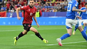 Albania’s Nedim Bajrami broke a 20-year-old record when he scored in the opening seconds of his team’s Euro 2024 opener against Italy today.