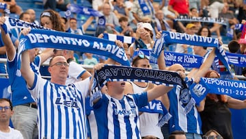 Afición del Alavés.