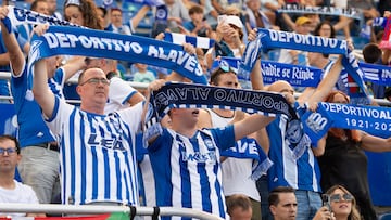 Afición del Alavés.