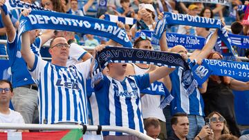 Afición del Alavés.