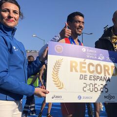 Lamdassem bate el récord de España de maratón en Sevilla