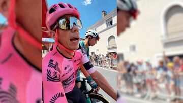 El colombiano del EF es viral en redes por su gracioso análisis del nivel actual de los ciclistas del Tour.