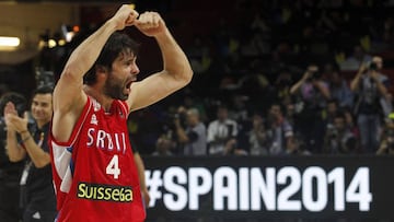 Milos Teodosic, en el Mundial de Espa&ntilde;a 2014.