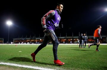 Soccer Football - FA Cup Fourth Round - Yeovil Town vs Manchester United - Huish Park, Yeovil, Britain - January 26, 2018   Manchester United's Alexis Sanchez during the warm up before the match    Action Images via Reuters/Paul Childs