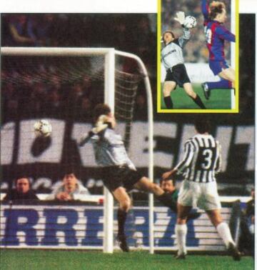 19 de marzo de 1986. Partido de vuelta de cuartos de final de la Copa de Europa entre la Juventus y el Barcelona, el encuentro acabó con empate a uno y el pase de los culés a la semifinal.
