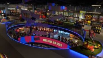 Imagen del interior de la nueva tienda del Barcelona.