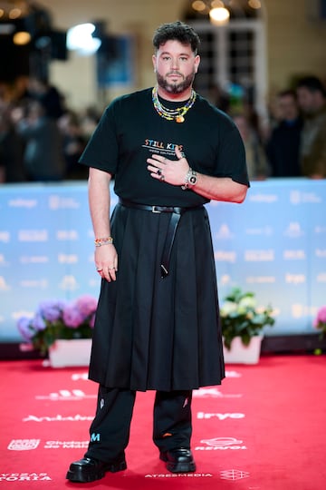 Pablo Lavado en la alfombra roja.