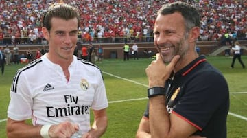 Bale and Giggs, who played together for Wales, meet in 2014