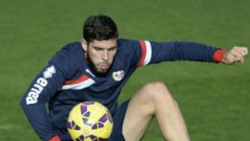 Insua durante un entrenamiento. 