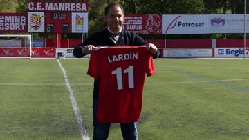 Lard&iacute;n, con la camiseta &#039;11&#039; del Manresa