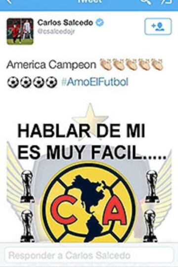 El defensa de Chivas, Carlos Salcedo fue feliz con el campeonato del América.