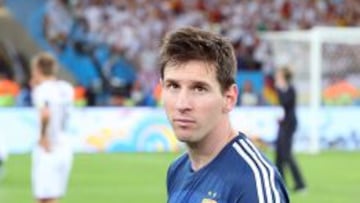 Messi, decepcionado.