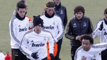 de vuelta. Kaká, ayer con Marcelo.