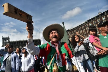 Los rostros de la celebración de México tras vencer a Alemania