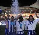 El Oporto celebra el título entre aspersores