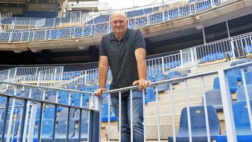 Pepe Mel posa para AS en La Rosaleda.