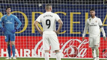 benzema y Ramos, durante el Villarreal-Real Madrid.