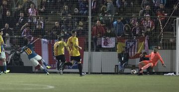 Gelson abrió el marcador para los rojiblancos. 0-1.