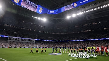 MADRID, 25/02/2026.- Previa del partido de vuelta de la fase de acceso a los octavos de la Liga de Campeones que Real Madrid y Benfica disputan este miércoles en el estadio Santiago Bernabéu. EFE/Juanjo Martín
