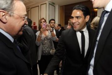 El presidente del Real Madrid elogió a Falcao cuando se creía que sería su próximo equipo. "Falcao es uno de los mejores delanteros del mundo", afirmó Florentino           